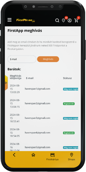 FirstApp: zapraszanie znajomych