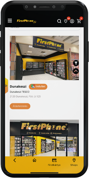 FirstApp: najbliższe sklepy