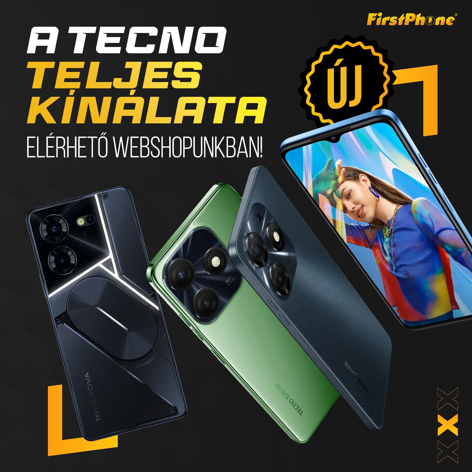 Od teraz wszystkie telefony Tecno są dostępne w FirstApp i na naszej stronie internetowej! 😍📱