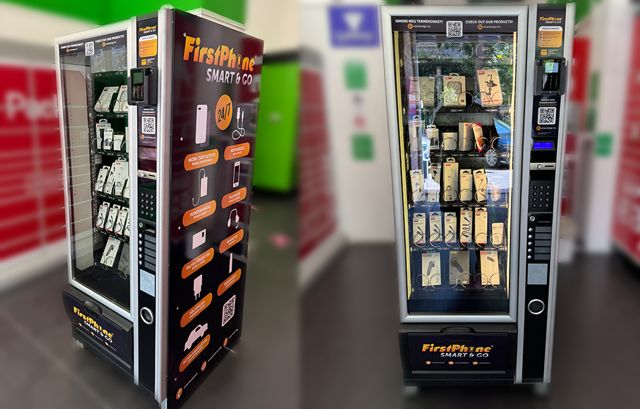 FirstPhone Smart & Go tartozékautomata Budapest IronBar