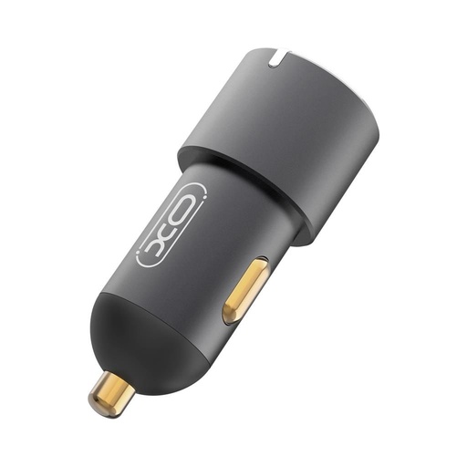XO CC45 samochodowy szybka ładowarka 2 PD + QC 3.0 ze złączem, czarny