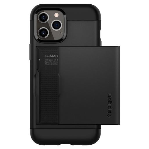 Apple iPhone 12/12 Pro Spigen slim armor CS wstrząsoodporny etui na plecki (Czarny)