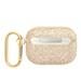 AirPods Pro Guess Glitter Flakes Metal Logo etui (Złoty) - GUAPHGGSHD