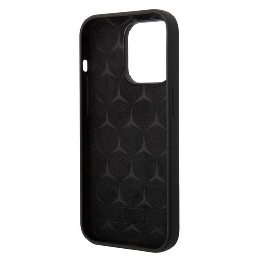 Apple iPhone 14 Pro Mercedes liquid silicone etui na plecki (Czarny)