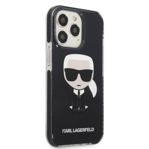 Apple iPhone 13 Pro Karl Lagerfeld TPE Full Body Ikoniczny etui (Czarny) – KLHCP13LTPEIKK