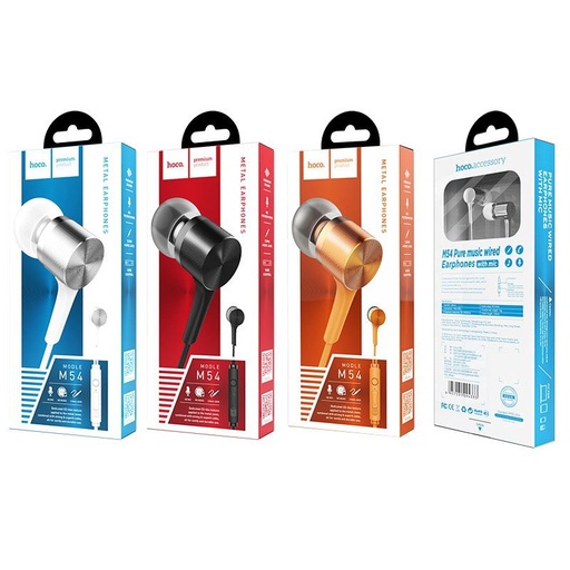 Hoco M54 headset (jack 3,5mm) z mikrofonem, czarny