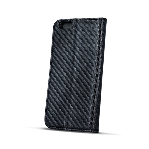 Huawei P10 Lite smart carbon magnetyczny etui z klapką, czarny