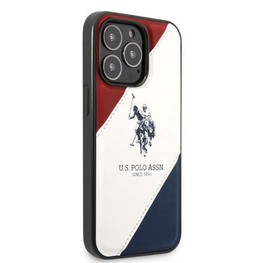 Apple iPhone 14 Pro U.S. Polo double horse etui na plecki (czerwony/biały/niebieski) - USHCP14LPSO3