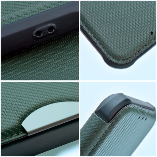 Apple iPhone 11 Razor magnetyczny wstrząsoodporny etui z klapką (Zielony)