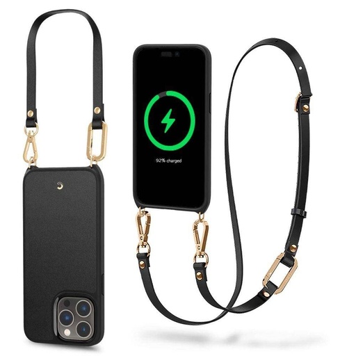 Apple iPhone 14 Pro Spigen Cyrill classic charm magsafe etui na plecki (Czarny)