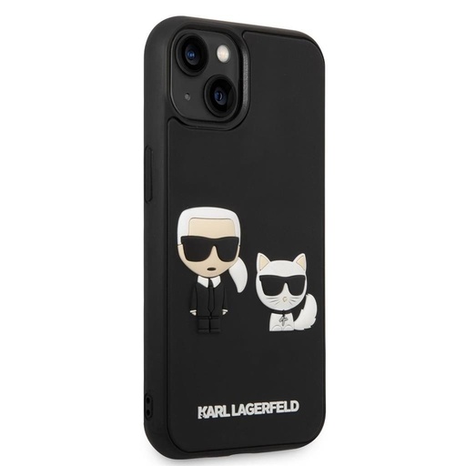 Apple iPhone 14 Karl Lagerfeld & Choupette 3D etui (Czarny) – KLHCP14S3DRKCK
