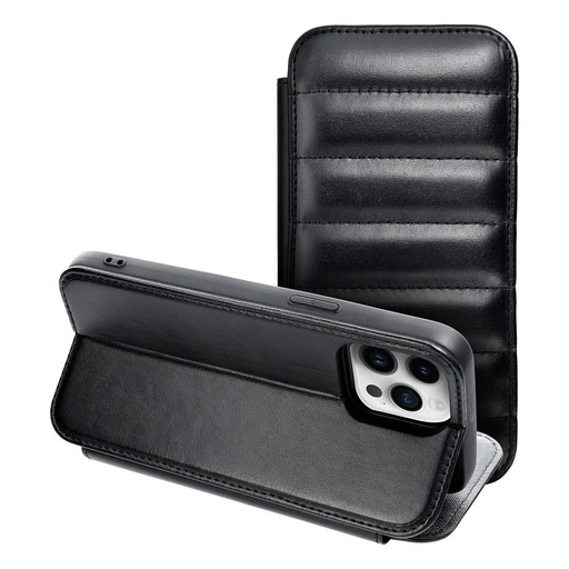 Apple iPhone 7/8/SE 2020/SE 2022 Puffer book etui z klapką (Czarny)