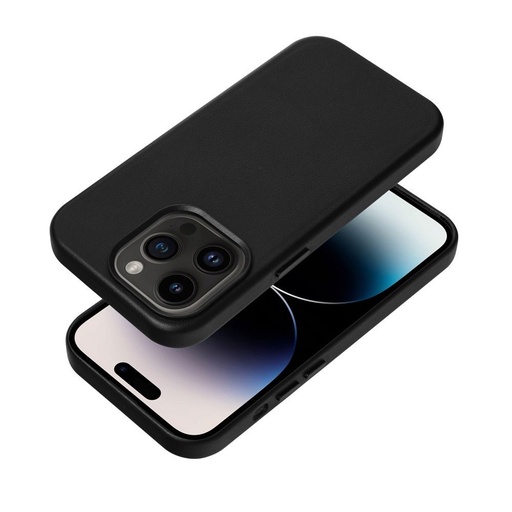 Apple iPhone 12 Pro Leather Mag magsafe etui na plecki (Czarny)