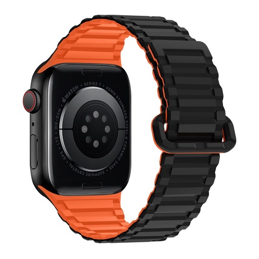 Apple Watch 38 / 40 / 41 mm Hoco WA06 elastyczny magnetyczny silikonowy pasek czarny