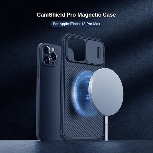 Apple iPhone 13 Pro Max Nillkin CamShield Pro MagSafe etui na plecki (Czarny)