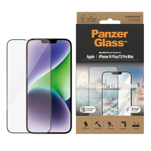 Apple iPhone 13 Pro Max / iPhone 14 Plus PanzerGlass ultra wide fit antyrefleksyjny premium szkło hartowane przezroczysty