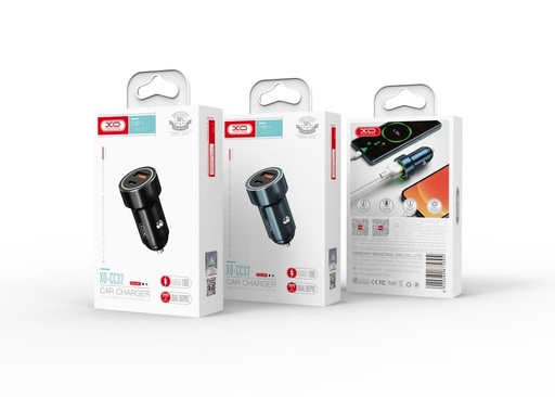 XO CC33 Samochodowy ładowarka, 20W, QC3.0, PD3.0 wyjście niebieski