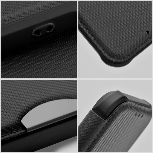 Samsung Galaxy A34 5G Razor magnetyczny wstrząsoodporny etui z klapką (Czarny)