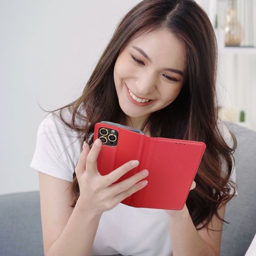 Xiaomi Redmi Note 12 Pro Plus 5G magnet book etui z klapką (Czerwony)
