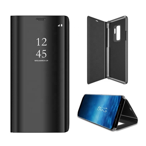 Samsung Galaxy A34 5G Przezroczysty view etui z klapką (Czarny)