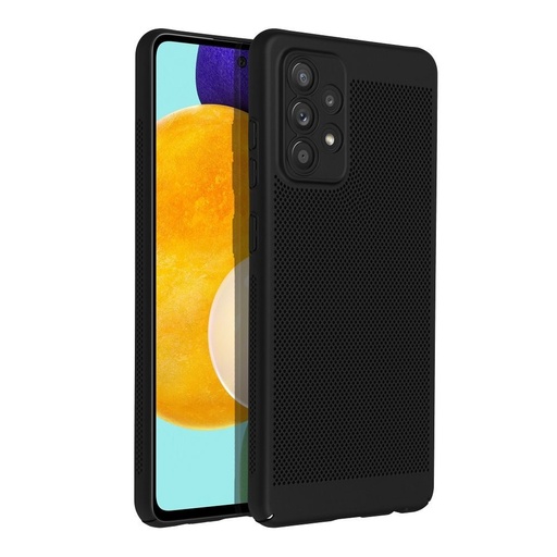 Samsung Galaxy A52 4G / Galaxy A52 5G / Galaxy A52s 5G Breezy perforowany plastik etui na plecki (Czarny)