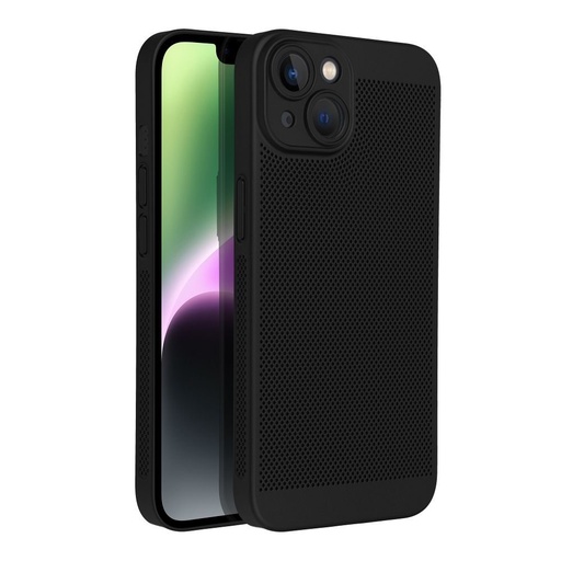 Apple iPhone 14 Breezy perforowany plastik etui na plecki (Czarny)