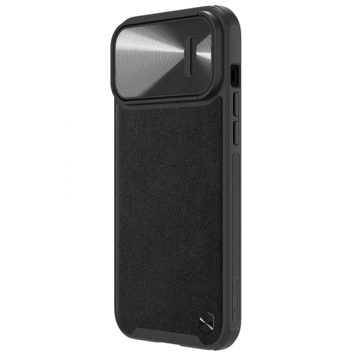 Apple iPhone 14 Pro Nillkin CamShield Leather S MagSafe etui na plecki (Czarny)