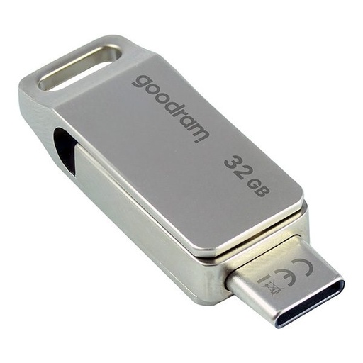 Goodram ODA3-032S0R11 32GB USB 3.2, USB-C pendrive srebrny