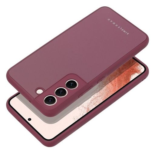 Samsung Galaxy S22 Plus Roar matowy szkło etui na plecki (Bordowy)