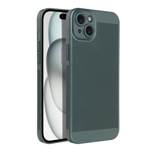 Apple iPhone 15 Plus Breezy perforowany plastik etui na plecki (Zielony)
