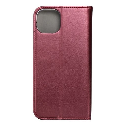 Apple iPhone 15 Plus smart magneto magnetyczny etui z klapką (Bordowy)
