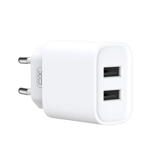 XO CE02C podwójny USB ładowarka (Biały) – USB-A złącza