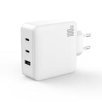 XO CE14 szybka ładowarka max. 100W (Biały) – 2× USB-C 100W + USB-A 18W, GaN technologia