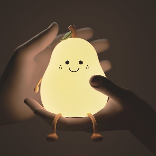 Forever Lucky Pear FNL-02 wiele w kolorze świecący LED nocny lampa, wbudowany z akumulatorem biały,RGB