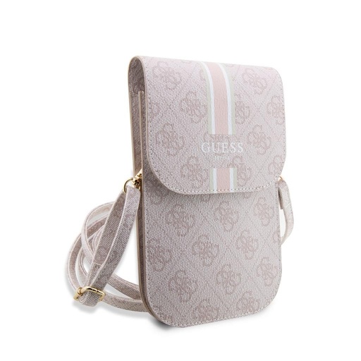 Guess 4G Printed Stripe Phone Bag (Różowy) - GUWBP4RPSP