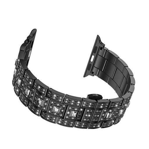 Hoco Apple Watch Series1/2/3/4/5(38/40mm) WB13 Stralight stal pasek, Czarny
