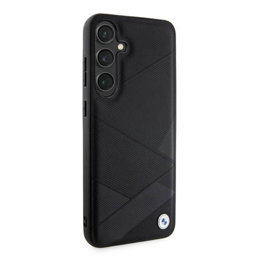 Samsung Galaxy S24+ BMW Signature Leather etui – Metal Logo (Czarny) - BMHCS24M23RCGPK