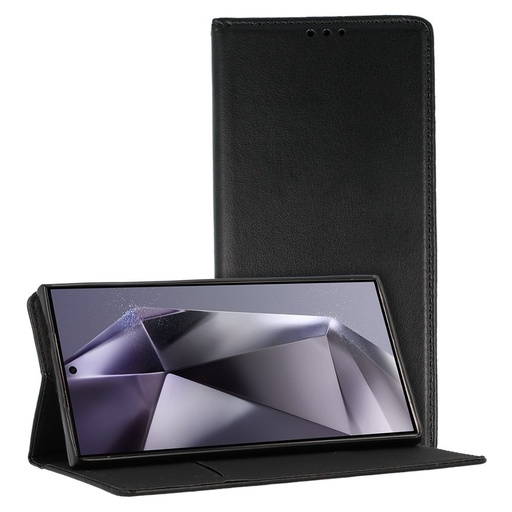 Samsung Galaxy A15 4G / Galaxy A15 5G smart magneto magnetyczny etui z klapką (Czarny )
