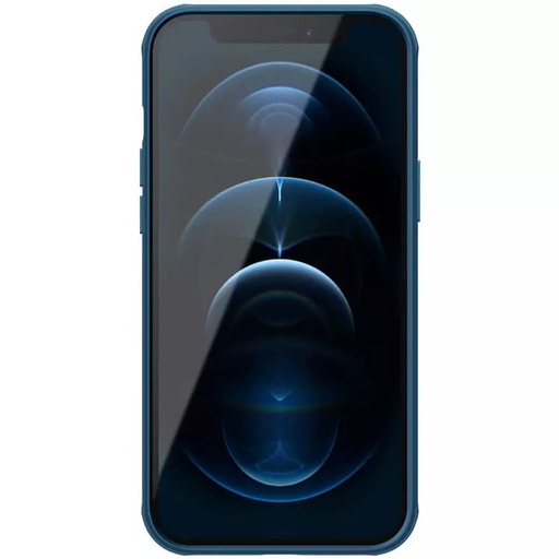 Apple iPhone 12 / iPhone 12 Pro Nillkin Super Frosted Shield Pro etui na plecki (Niebieski)