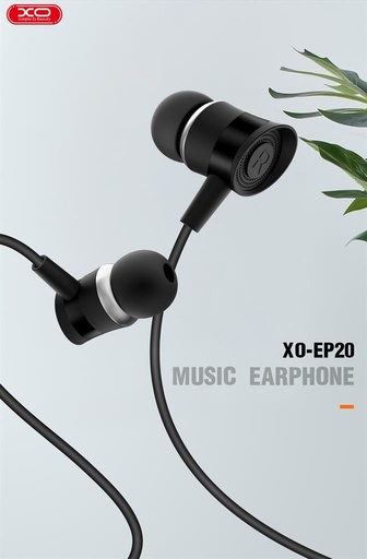 XO EP20 przewodowy słuchawki, z mikrofonem, 3,5mm Jack ze złączem czarny