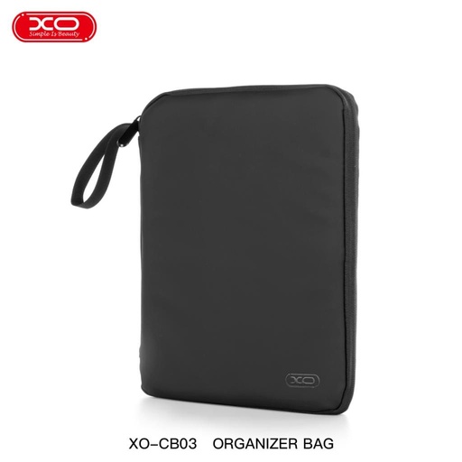 XO CB03 torba 12,9" z przekątną ekranu posiadający do tabletu, wewnętrzny z kieszenią a różne akcesoria do przechowywania (Czarny)