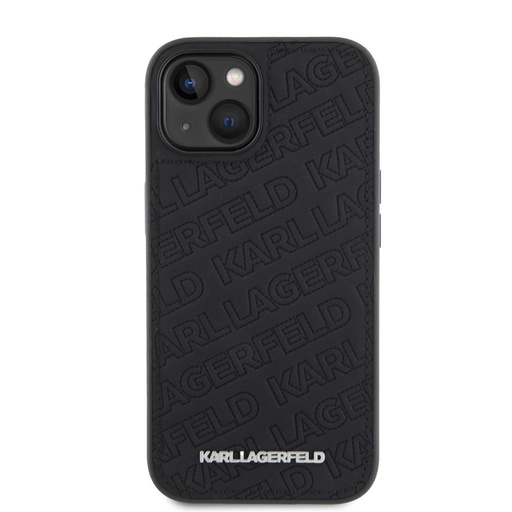 Apple iPhone 15 Karl Lagerfeld PU Quilted Pattern etui (Czarny) – KLHCP15SPQKPMK