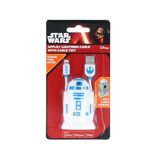 Star Wars R2D2 MFI licencjonowany lightning kabel, biały