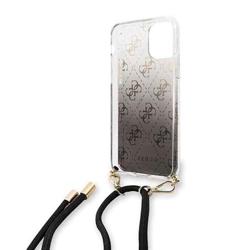 Apple iPhone 11 Guess 4G Electroplated Gradient etui (Czarny) - GUHCN61WO4GBK