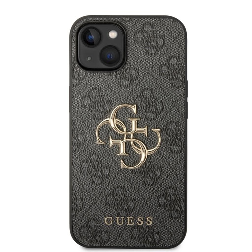 Apple iPhone 15 Guess PU 4G Metal Logo etui (Szary) - GUHCP15S4GMGGR