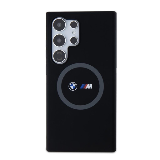 Samsung Galaxy S24 Ultra BMW M Printed Round MagSafe silikonowy etui (Czarny) - BMHMS24L23SROK