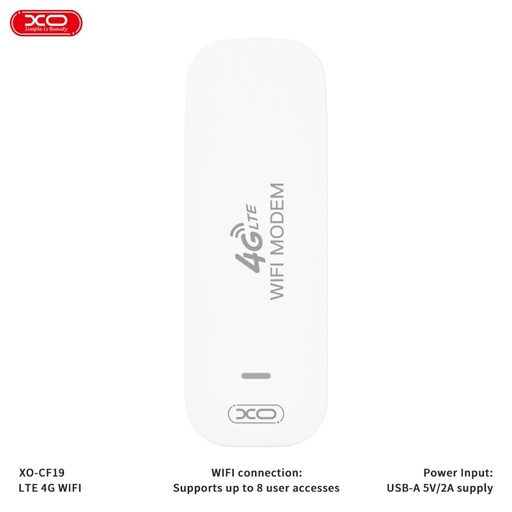 XO CF19 Mobilny WiFi Transmitter (Biały)