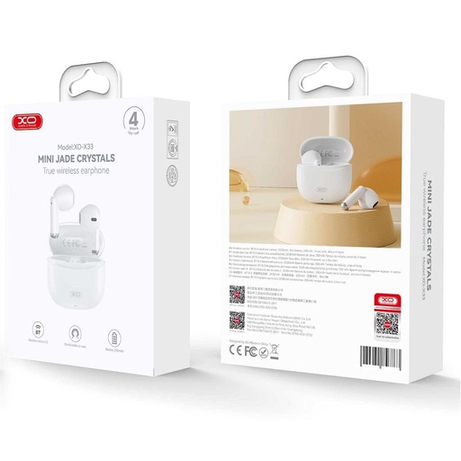 XO X33 bezprzewodowy Bluetooth headset (Biały)