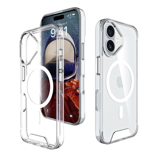 Apple iPhone 16 TOKO Space magsafe etui na plecki (Przezroczysty)