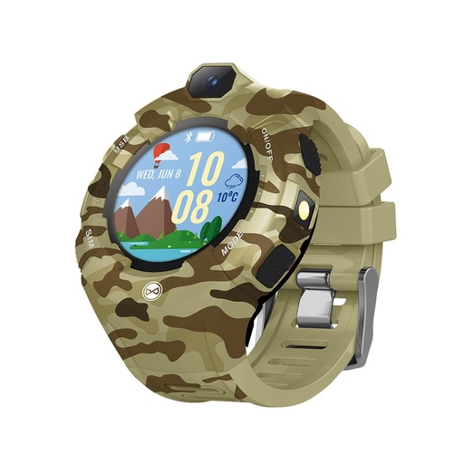 Forever Care Me KW-400 dziecięcy smartwatch, military